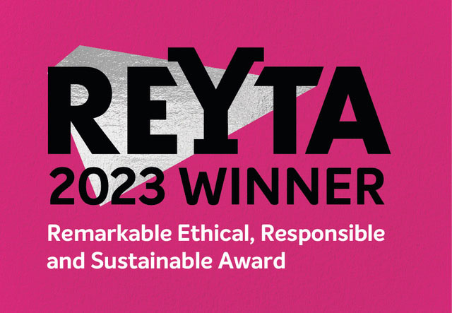 REYTA 2022 Winner. Remarkable Ethical, Responsible and Sustainable Award.